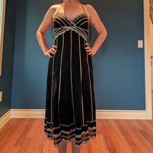 White House Black Market Cotton Halter Dress Size 6